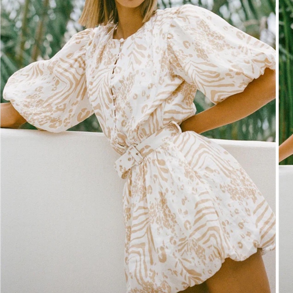 NWT Sabo Skirt Luxe Aura Linen mini Dress